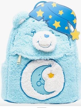 Loungefly Care Bears Bedtime Bear  cosplsy  Plush Kids Backpack New!